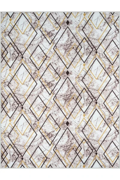 Brown Stylish Soft Washable Non-Slip Four Seasons Living Room Bathroom Balcony Youth Room Cut Corridor - 2