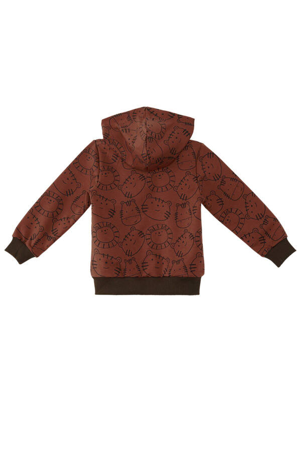 Brown sweatshirt for a baby boy - 4