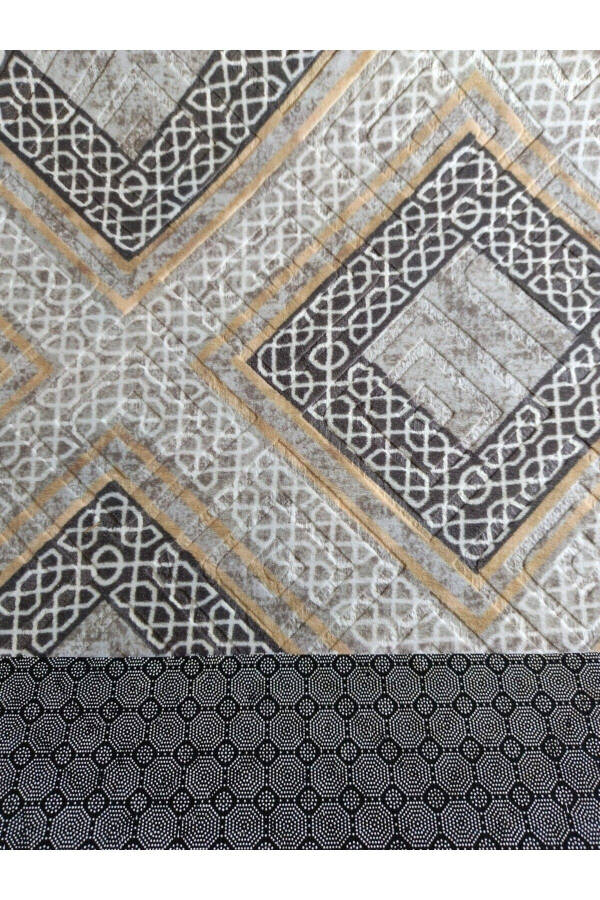 Brown Washable Non-Slip Base Four Seasons Living Room Bathroom Balcony Youth Room Cut Runner - 10