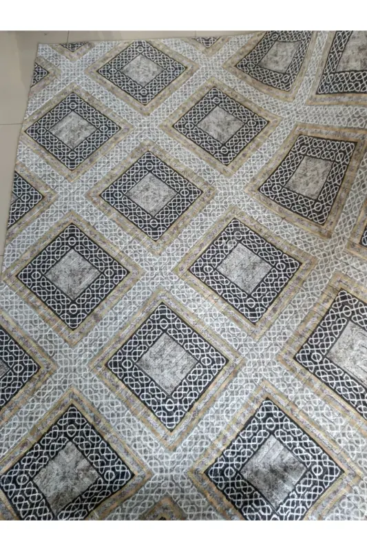 Brown Washable Non-Slip Base Four Seasons Living Room Bathroom Balcony Youth Room Cut Runner - 2