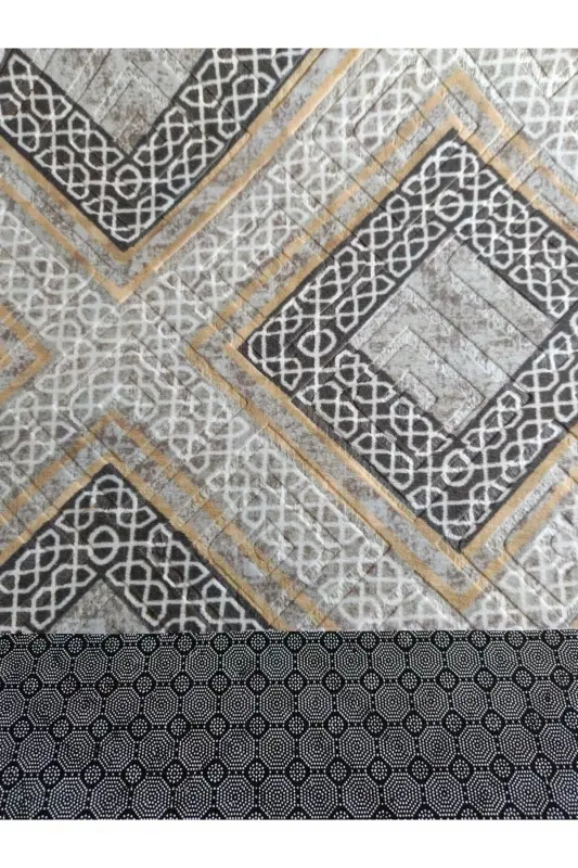 Brown Washable Non-Slip Base Four Seasons Living Room Bathroom Balcony Youth Room Cut Runner - 5