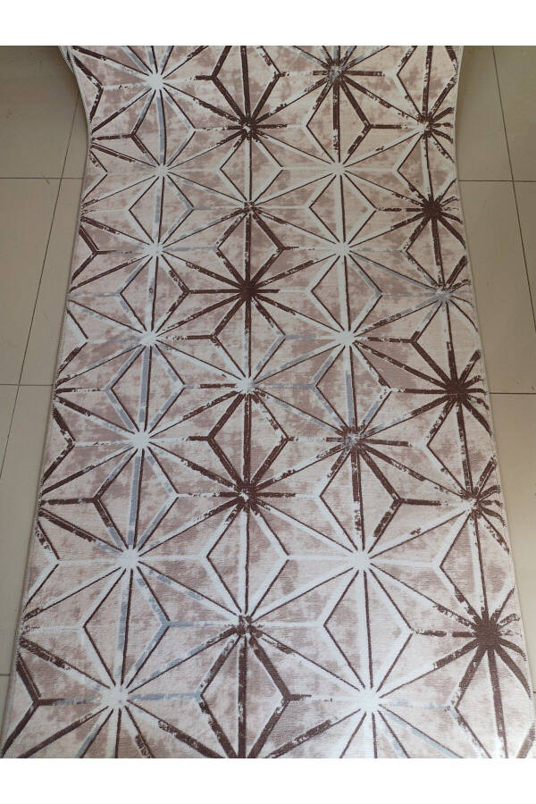 Brown Washable Non-Slip Rug - 1