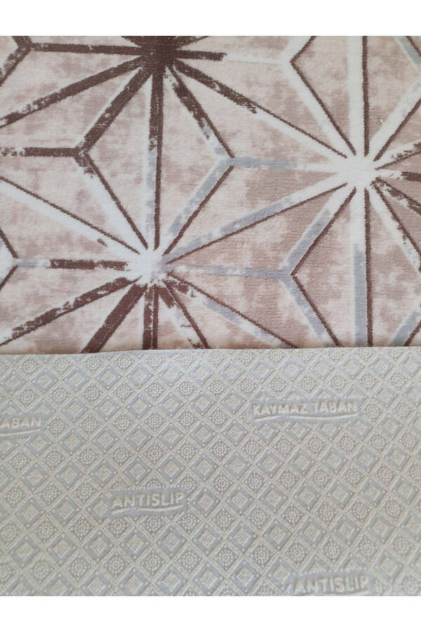 Brown Washable Non-Slip Rug - 3