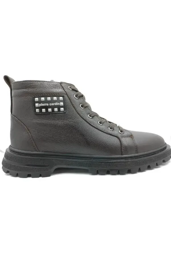 Brown winter men's boots - 1