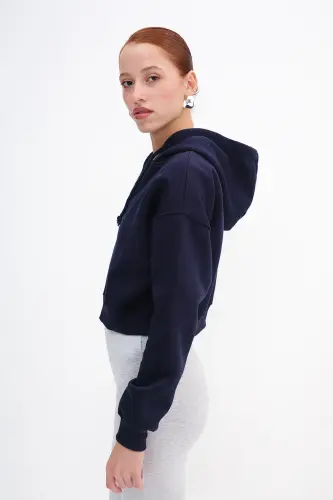 Brushed Zippered Sweatshirt H3717-w9 - 4