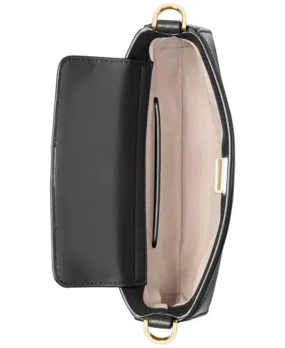 Michael Kors Bryant Small Leather Convertible Crossbody - Black - 3