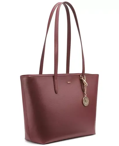 Bryant Medium Zippered Tote Bag - Aged Wine - DKNY (1)