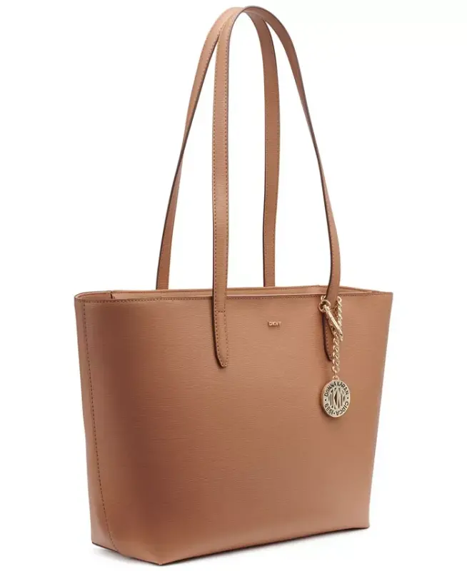 Bryant Medium Zippered Tote Bag - Saddle - 2