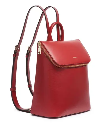 Bryant Top Zip Backpack-Bright Red - 5
