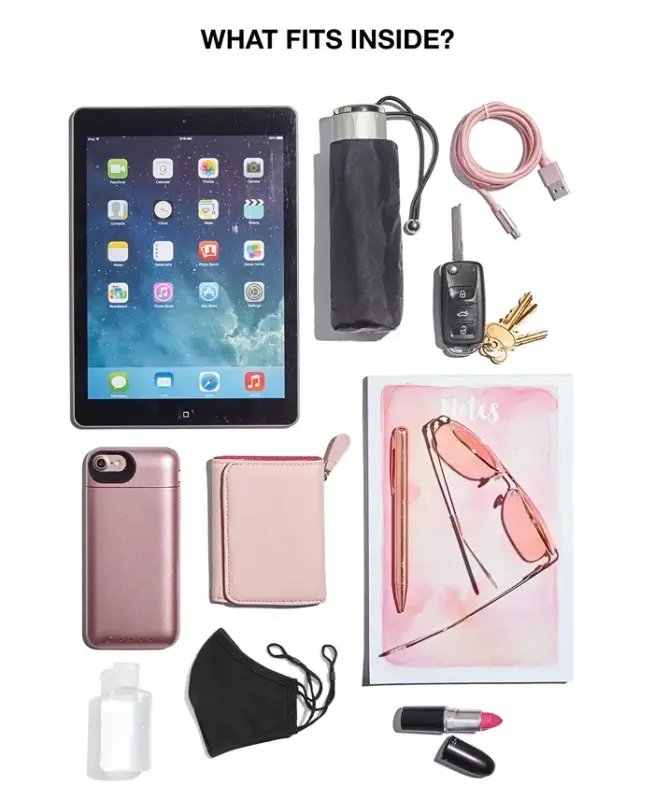 Bryant Top Zip Ryukzak-Qora, Oltin Rang - 4