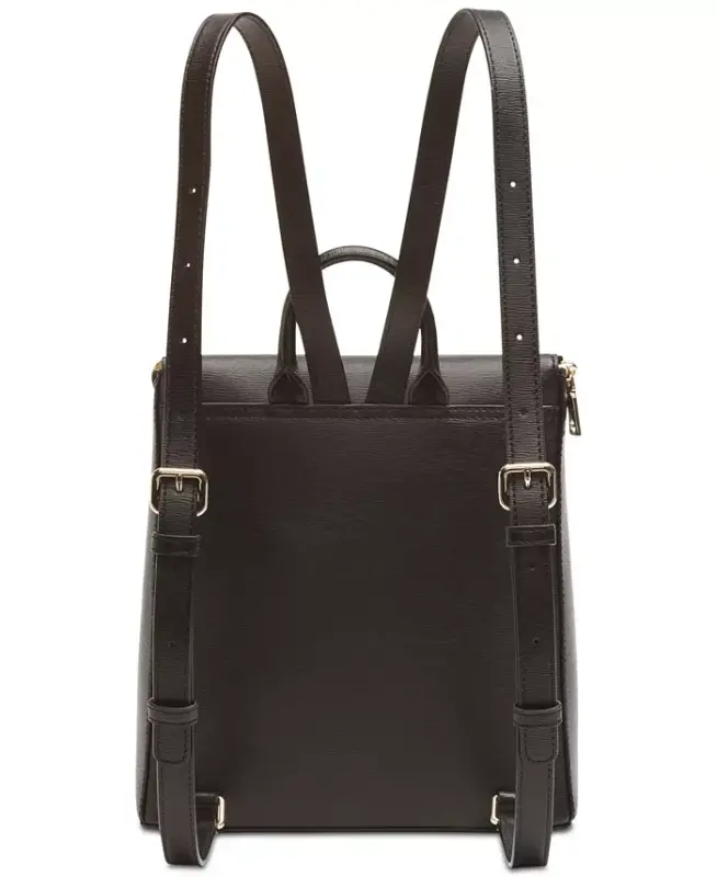 Bryant Top Zip Ryukzak-Qora, Oltin Rang - 5