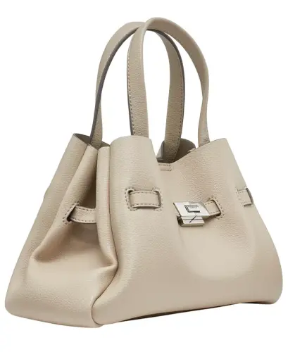 Bryar Small Crossbody Satchel Handbag - Light Taupe - 3