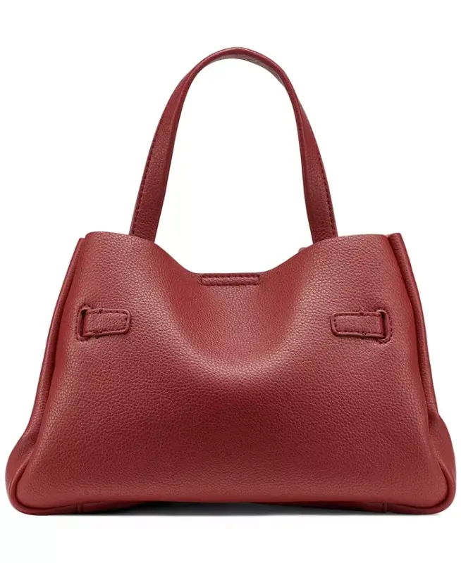 Bryar Small Crossbody Satchel Handbag - Light Taupe - 5