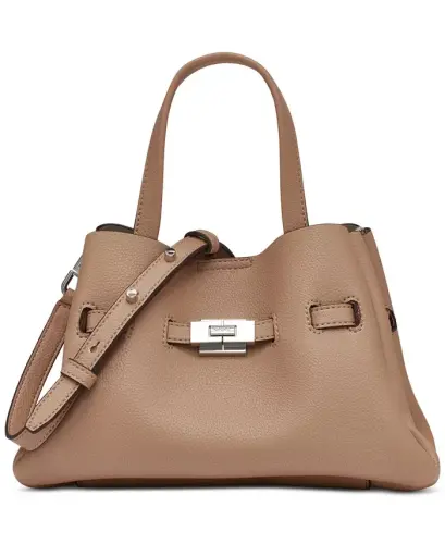 Bryar Small Crossbody Satchel Handbag - Cappucino 
