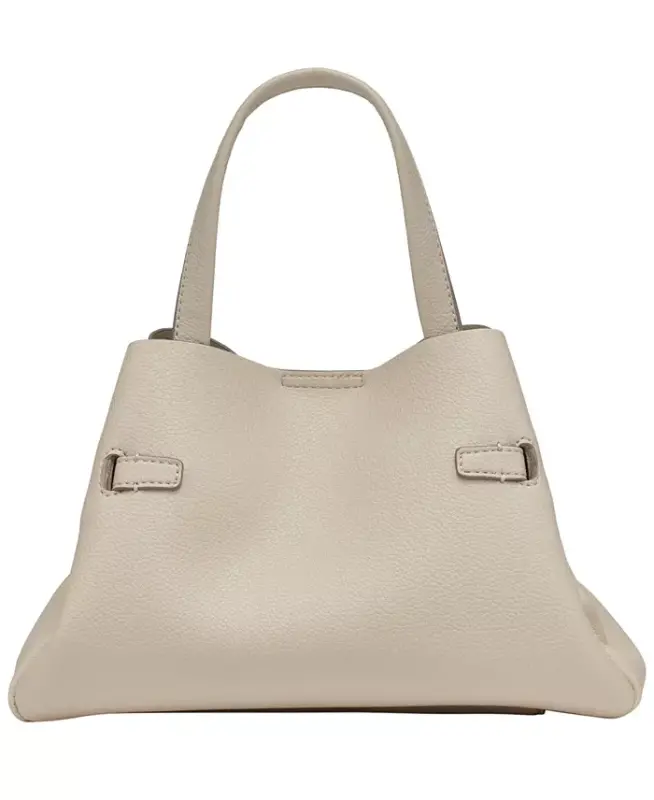 Bryar Small Crossbody Satchel Handbag - Light Taupe - 2