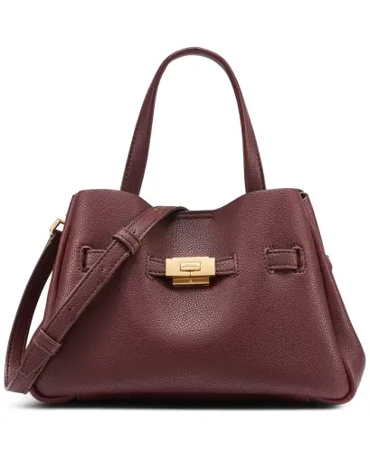 Bryar Small Crossbody Satchel Handbag - Sangria - 1