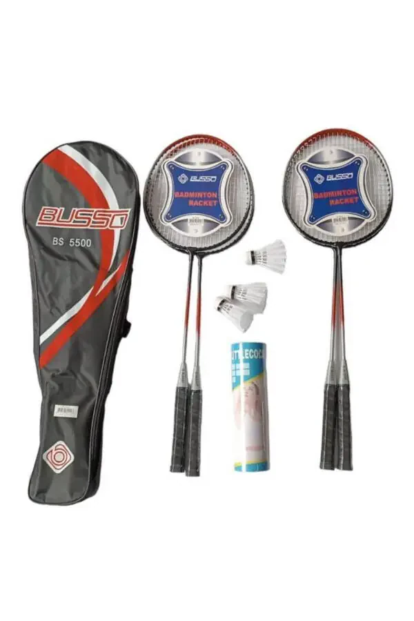 BS5500 4 PCS BADMINTON RACKET+BAG+9 PCS BADMINTON BALLS - 1