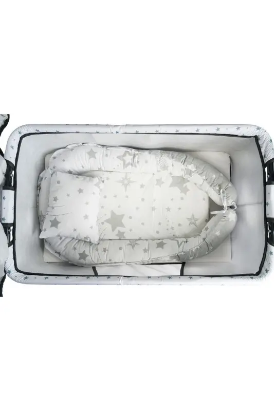 Btrend Babynest Bed and Pillow + Pocket Gift Rocking Basket Cradle Baby Bassinet Hammock 2-Piece Set - 3