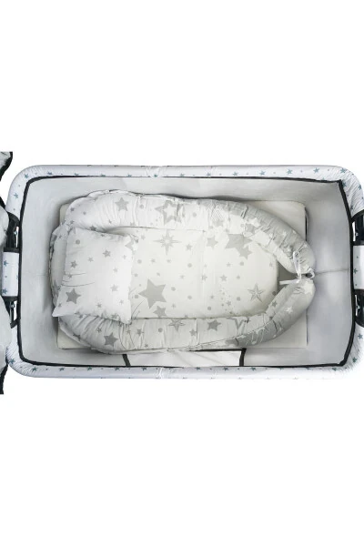 Btrend Babynest Кровать и подушка + подарочная сумка. Раскачивающаяся корзина-кровать для младенцев, гамак, комплект из 2 предметов. - 3