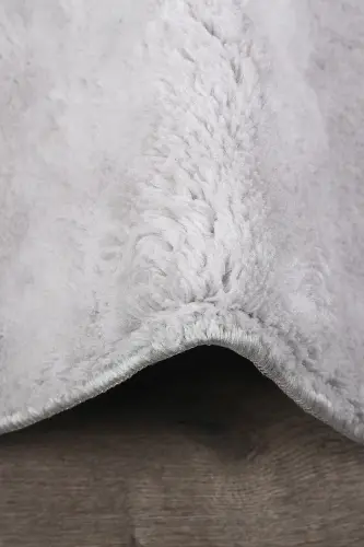 Bubble Gri Yumshoq Katta O'lchamli Ikki Kishilik Sirpanmaydigan Yuviladigan Hammom Gilami - Kulrang - 3