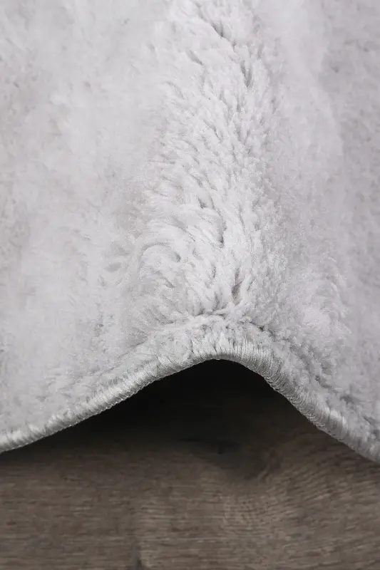 Bubble Gri Yumshoq Katta O'lchamli Ikki Kishilik Sirpanmaydigan Yuviladigan Hammom Gilami - Kulrang - 3