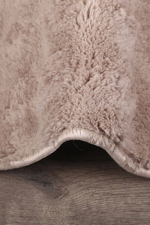 Bubble Kahve Yumuşak Büyük Boy İkili Kaymaz Taban Yıkanabilir Banyo Paspası-Kahve - 3