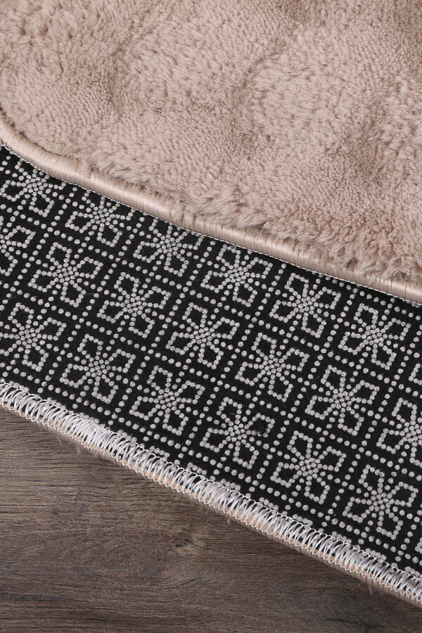 Bubble Kahve Yumuşak Büyük Boy İkili Kaymaz Taban Yıkanabilir Banyo Paspası-Kahve - 4