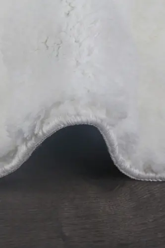 Bubble Krem Yumuşak Büyük Boy İkili Kaymaz Taban Yıkanabilir Banyo Paspası-Krem - 3