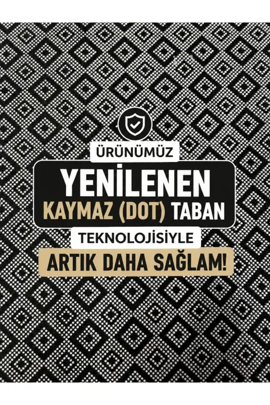 Bubble Peluş Kaymaz Taban Yıkanabilir Yumuşak Salon Yatak Odası Halısı Kilim Antrasit - Antrasittyz - 5