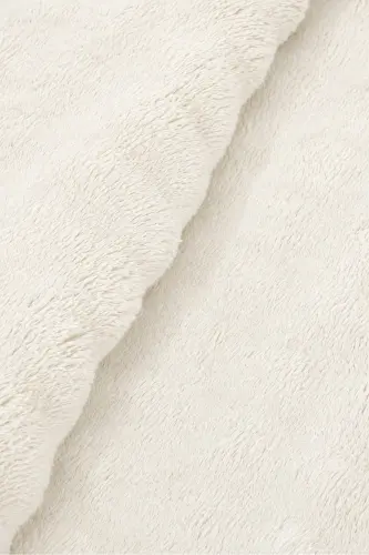 Bubble Peluş Kaymaz Taban Yıkanabilir Yumuşak Salon Yatak Odası Halısı Kilim Krem - Kremxcz - 3
