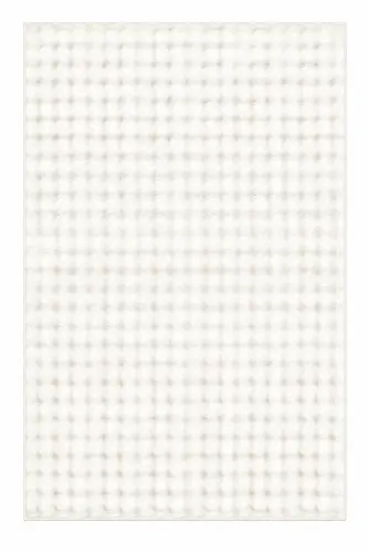Bubble Peluş Kaymaz Taban Yıkanabilir Yumuşak Salon Yatak Odası Halısı Kilim Krem - Kremxcz - SARAR (1)