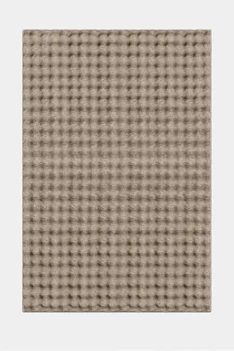 Bubble Peluş Kaymaz Taban Yıkanabilir Yumuşak Salon Yatak Odası Halısı Kilim Vizon - Vizonzsd - SARAR (1)