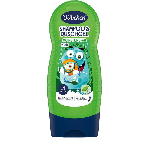 Bübchen Kids Shampoo & Shower Gel 2 in 1 Monsterpab 230 ml - 1