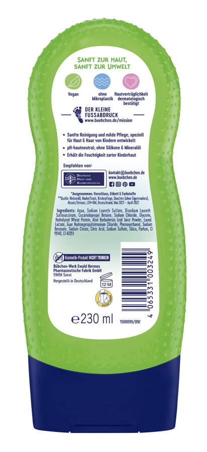 Bübchen Kids Shampoo & Shower Gel 2 in 1 Monsterpab 230 ml - 2