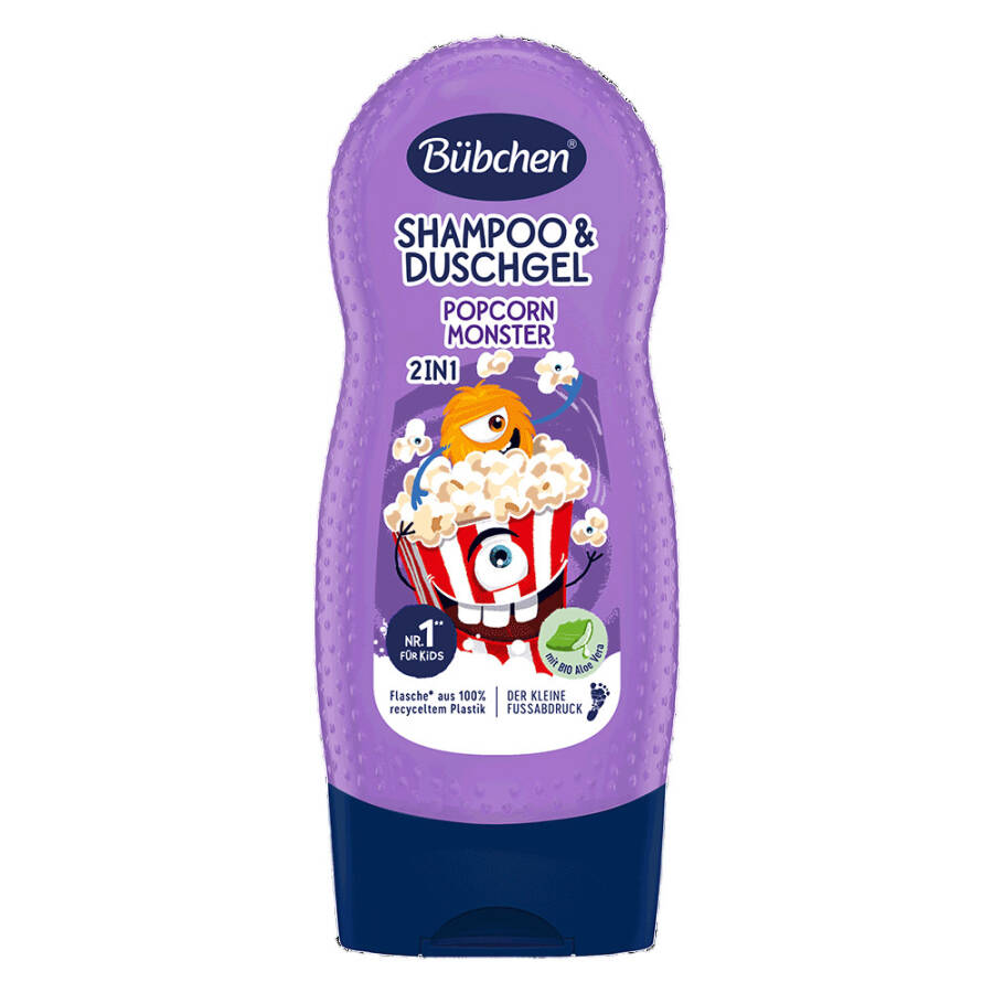 Bübchen Kids Shampoo&Shower Gel 2 in 1 Popcorn Monster 230 ml - 1