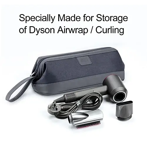 BUBM Travel Case Compatible with Dyson Airwrap & Curling Iron, Portable Hair Dryer Carrying Bag Waterproof Storage for Dyson Supersonic Styler AttacModazoneents Protection - 5