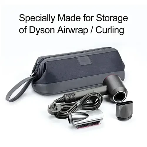 BUBM Travel Case Compatible with Dyson Airwrap & Curling Iron, Portable Hair Dryer Carrying Bag Waterproof Storage for Dyson Supersonic Styler AttacModazoneents Protection - 5