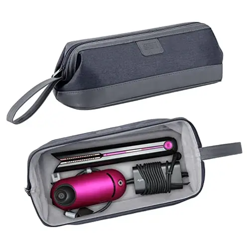 BUBM Travel Case Compatible with Dyson Airwrap & Curling Iron, Portable Hair Dryer Carrying Bag Waterproof Storage for Dyson Supersonic Styler AttacModazoneents Protection - MODAZONE