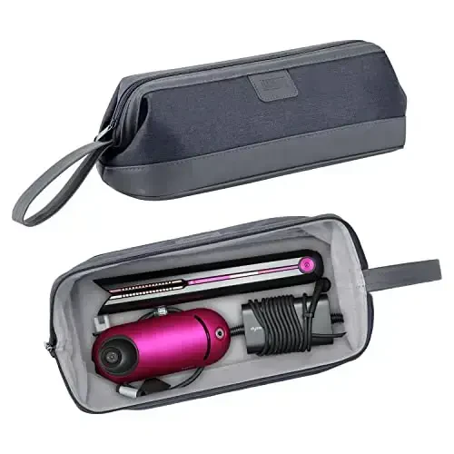 BUBM Travel Case Compatible with Dyson Airwrap & Curling Iron, Portable Hair Dryer Carrying Bag Waterproof Storage for Dyson Supersonic Styler AttacModazoneents Protection - 1