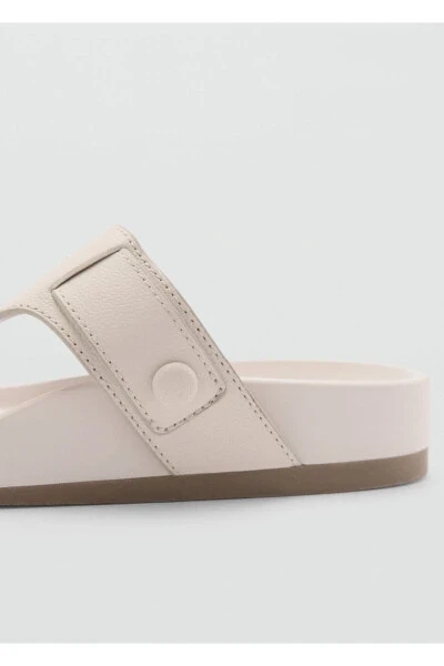 Buckled leather sandals - 5