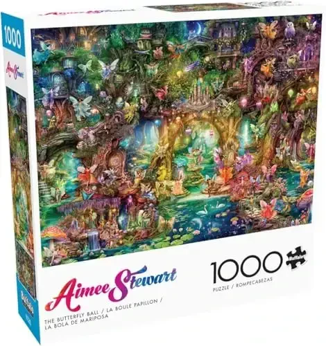 Buffalo Games - Aimee Stewart - The Butterfly Ball - 1000 Piece Jigsaw Puzzle for Adults -Challenging Puzzle Perfect for Game Nights - Finished Size is 26.75 x 19.75 - BUFFALO (1)