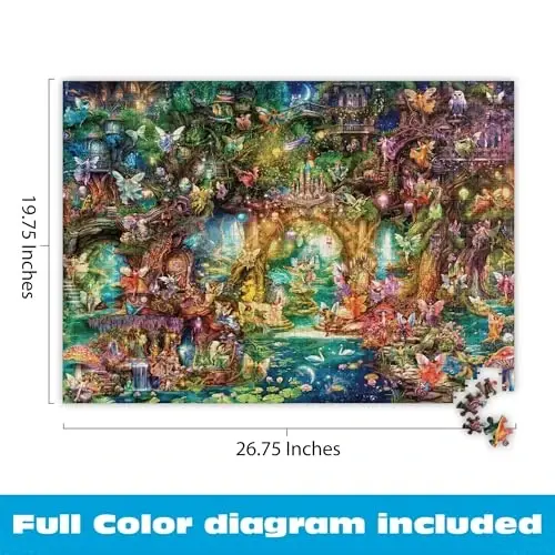 Buffalo Games - Aimee Stewart The Butterfly Ball 1000 Piece Jigsaw Puzzle, Made in USA, Premium Recycled Board, Reference Diagram - 3