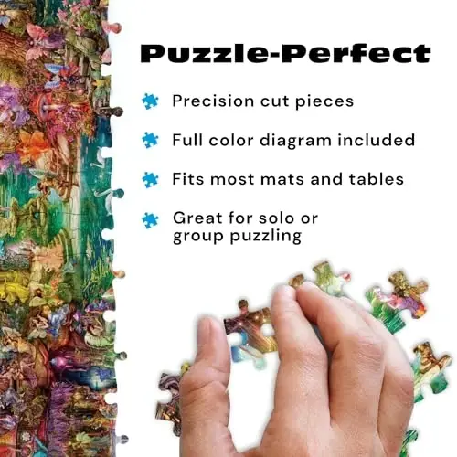 Buffalo Games - Aimee Stewart The Butterfly Ball 1000 Piece Jigsaw Puzzle, Made in USA, Premium Recycled Board, Reference Diagram - 4