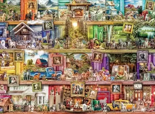 Buffalo Games - Aimee Stewart - The Library of Dogs - 1000 Piece Jigsaw Puzzle for Adults -Challenging Puzzle Perfect for Game Nights - Finished Size is 26.75 x 19.75 - 4