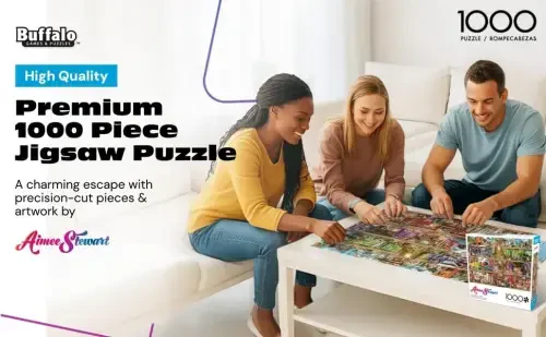 Buffalo Games - Aimee Stewart - The Library of Dogs - 1000 Piece Jigsaw Puzzle for Adults -Challenging Puzzle Perfect for Game Nights - Finished Size is 26.75 x 19.75 