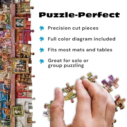 Puzzles for Adults 1000 Pieces – Buffalo Games The Library of Dogs by Aimee Stewart, Challenging 1000 Piece Puzzle for Adults with Poster, Premium Jigsaw Puzzle Made in The USA - 4