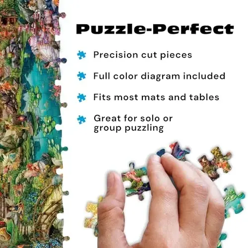 Buffalo Games - Aimee Stewart - Merry Mushroom Village Picnic - 1000 Piece Jigsaw Puzzle for Adults Challenging Puzzle Perfect for Game Nights - Finished Puzzle Size is 26.75 x 19.75 - 4