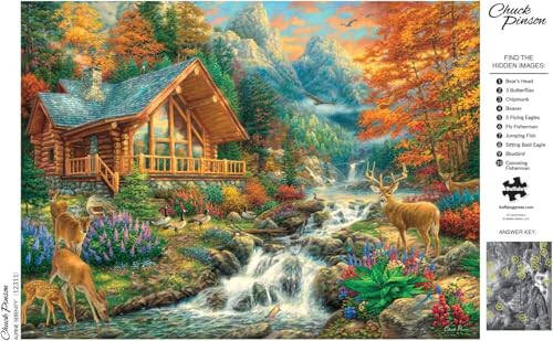 Buffalo Games - Alp Hotirligi - Yashirin Tasvirlar bilan 1000 Qismli Yig'ma Puzzle - 6