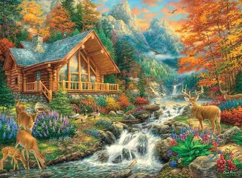 Buffalo Games - Alpine Serenity - 1000 Piece Jigsaw Puzzle with Hidden Images - 3