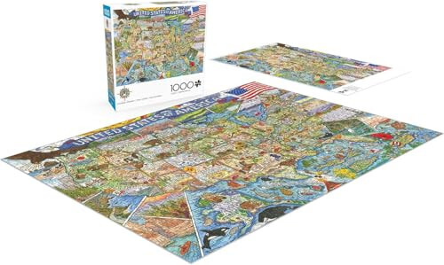 Buffalo Games - Carrie Wagner - Rangli Qishloq - 1000 Bo'lakli Kattalar Uchun Jigso Bulmacha O'yini Qiyin Bulmacha O'yin Kechalari Uchun Ideal - Tayyor Bulmacha Hajmi 26,75 x 19,75 - 4